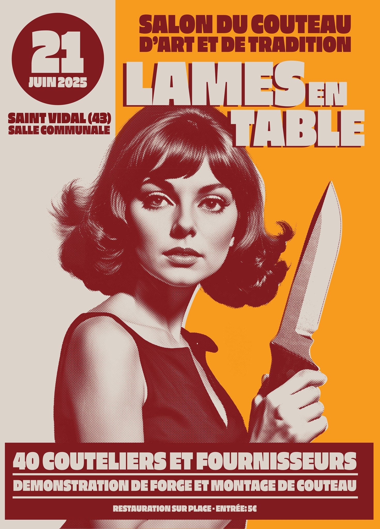Lame en table